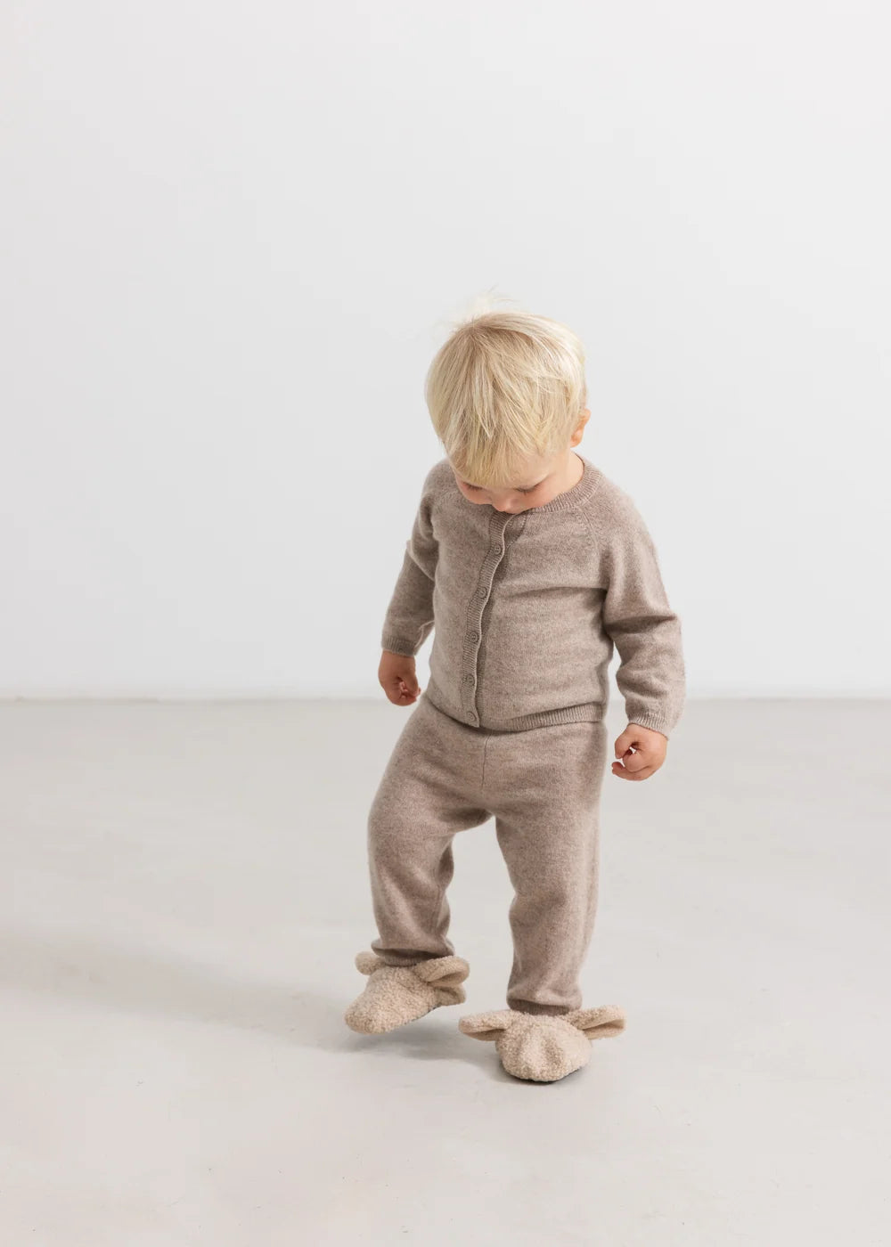 Abal Lamb, Teddy Booties - Muddy Melange
