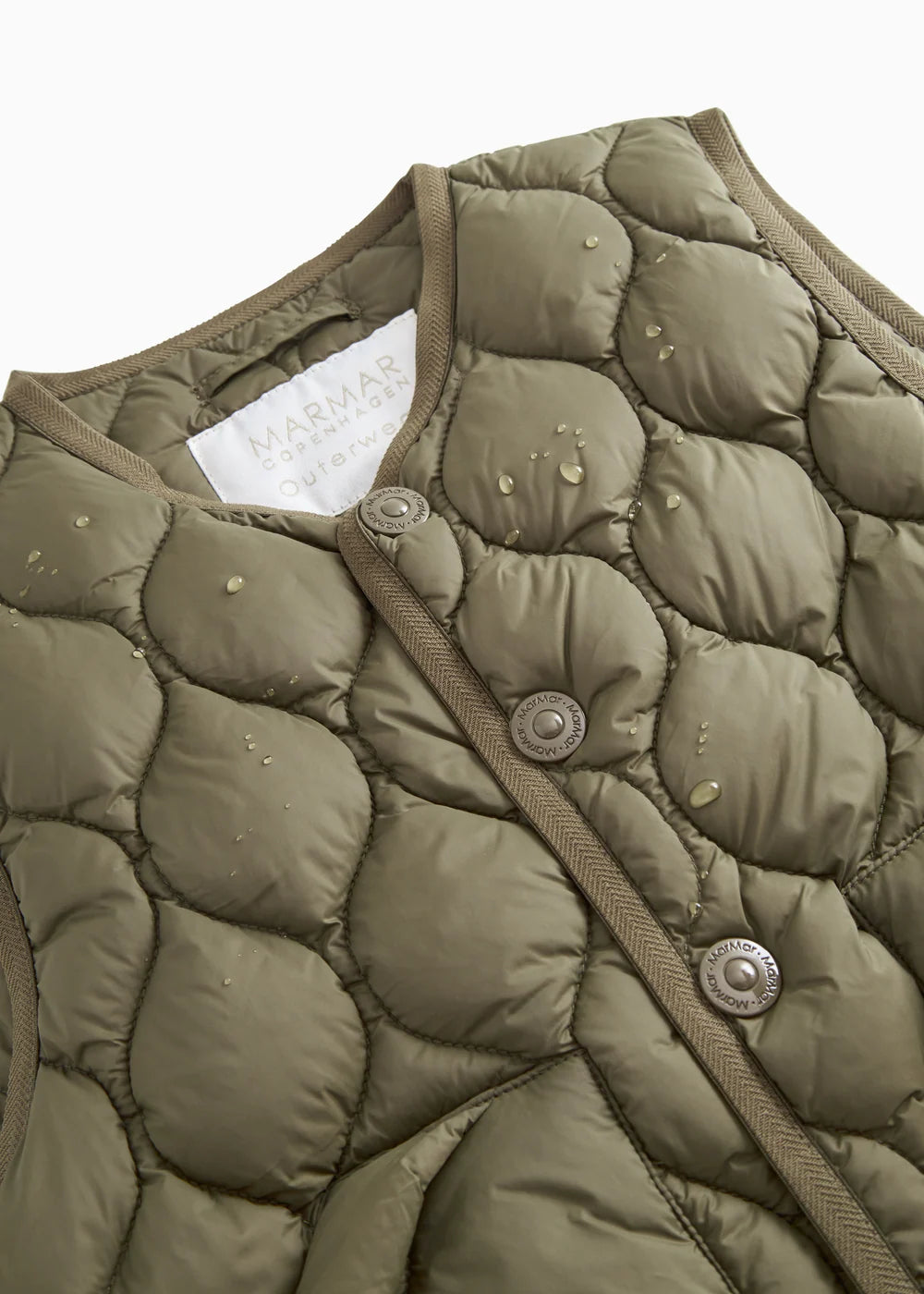 Oris Waistcoat, Puffer Vest - Crocodile