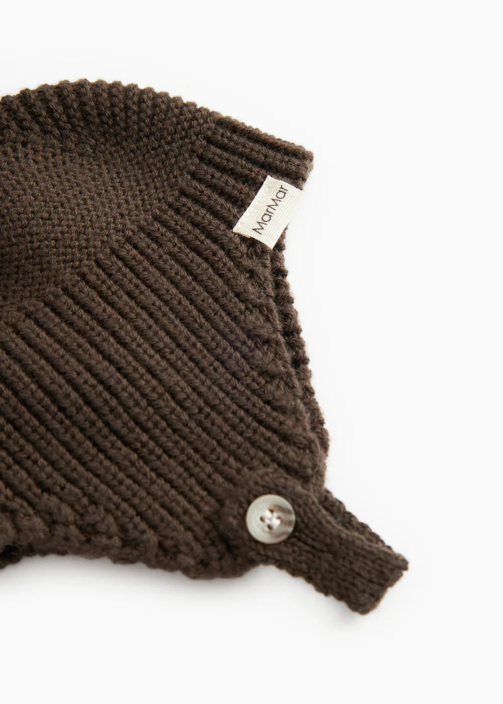 Aly Pompom, Knit Hat - Dark Roast