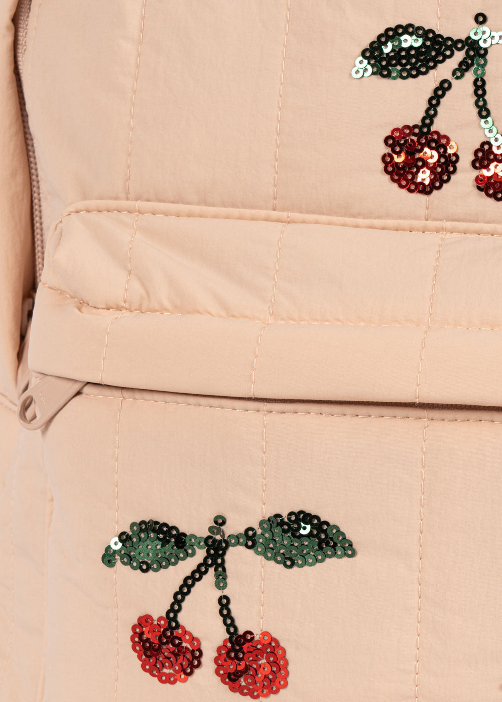 JUNI SEQUIN BACKPACK - Cherry