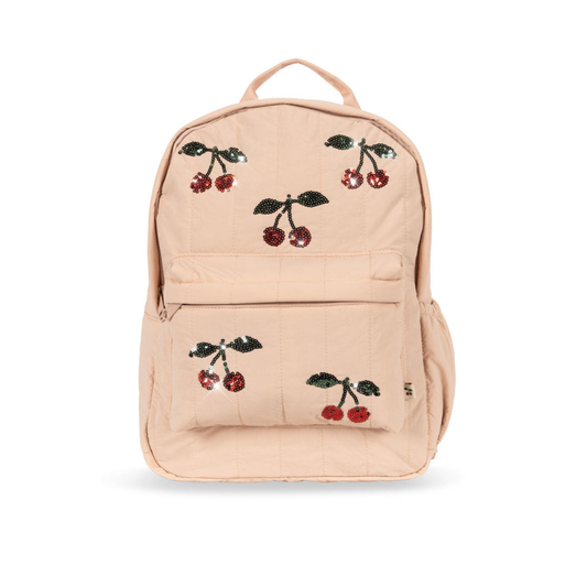 JUNI SEQUIN BACKPACK - Cherry