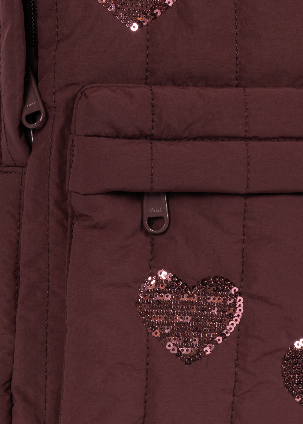 JUNO SEQUIN BACKPACK - Chocolate