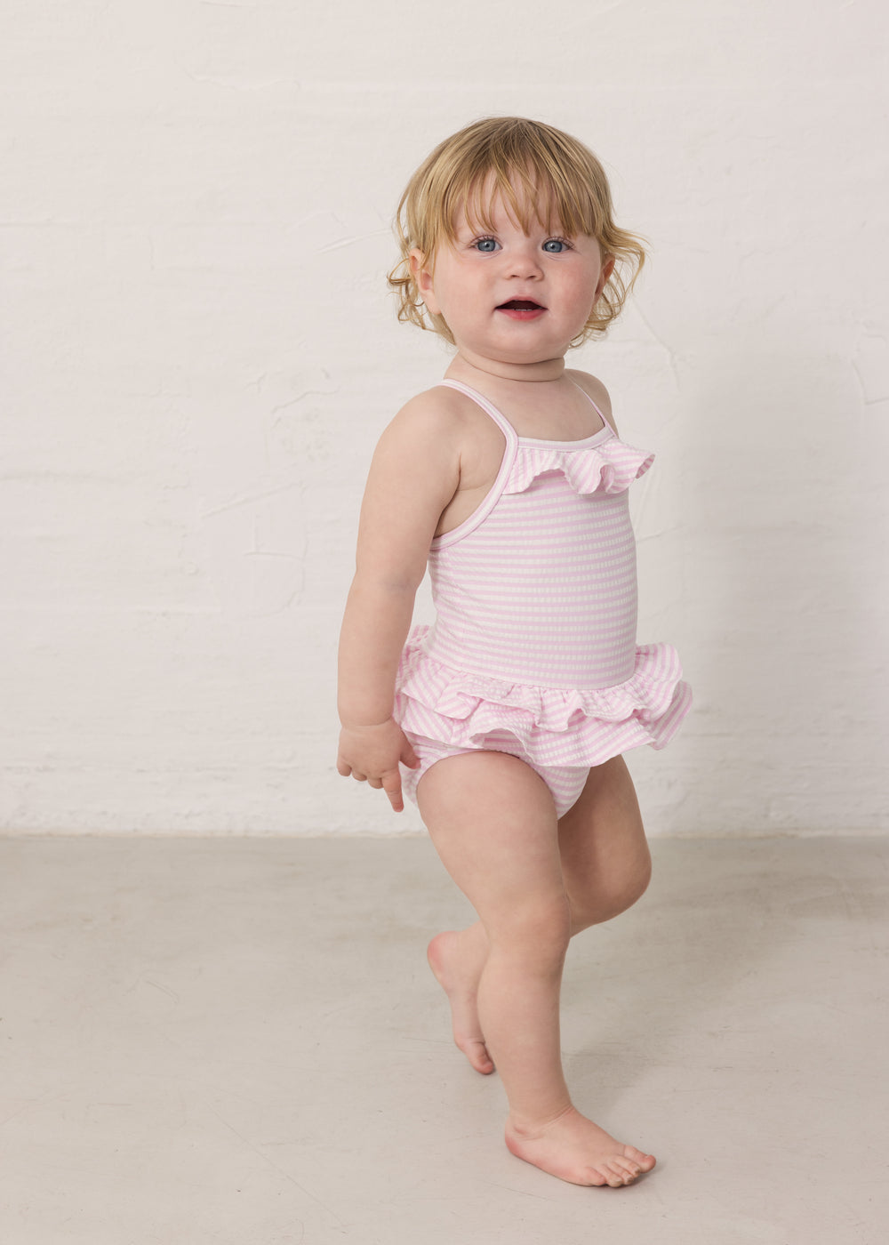 Swinnie Bathing Suit, Swim Suit - Pink Stripe