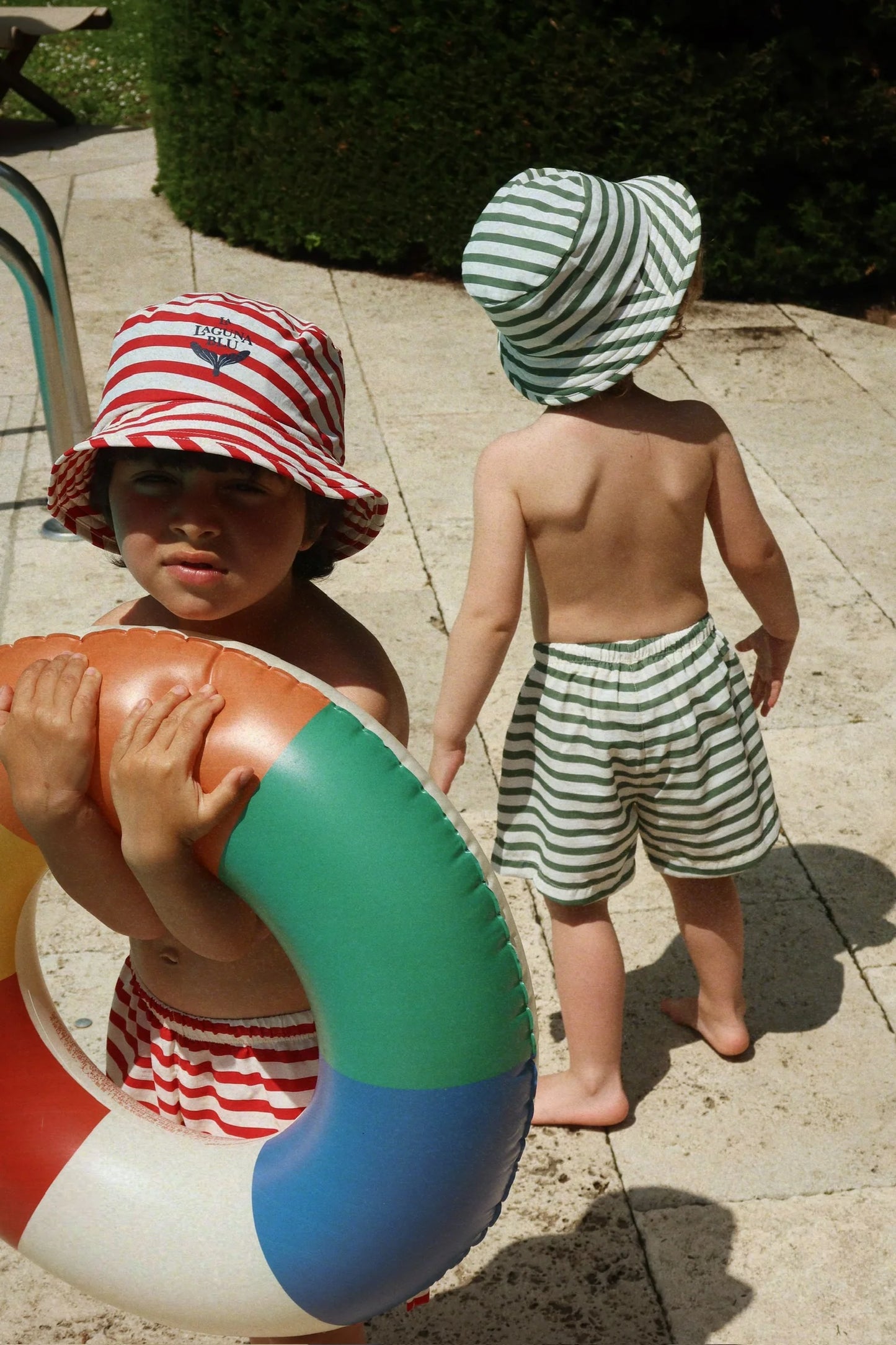 ASNOU SWIM SHORTS - Stripe Verti
