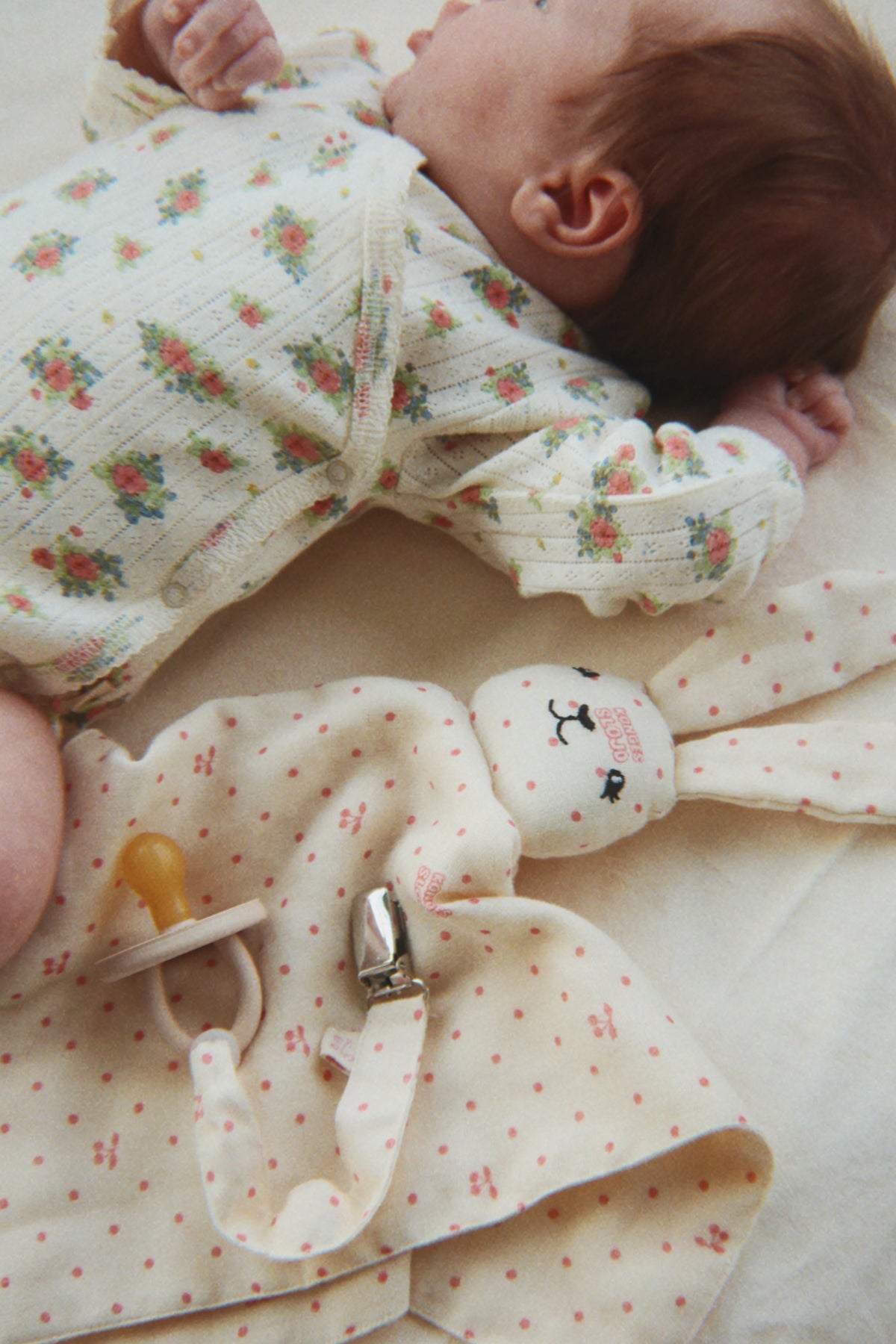 2 PACK PACIFIER STRAP - Cherry