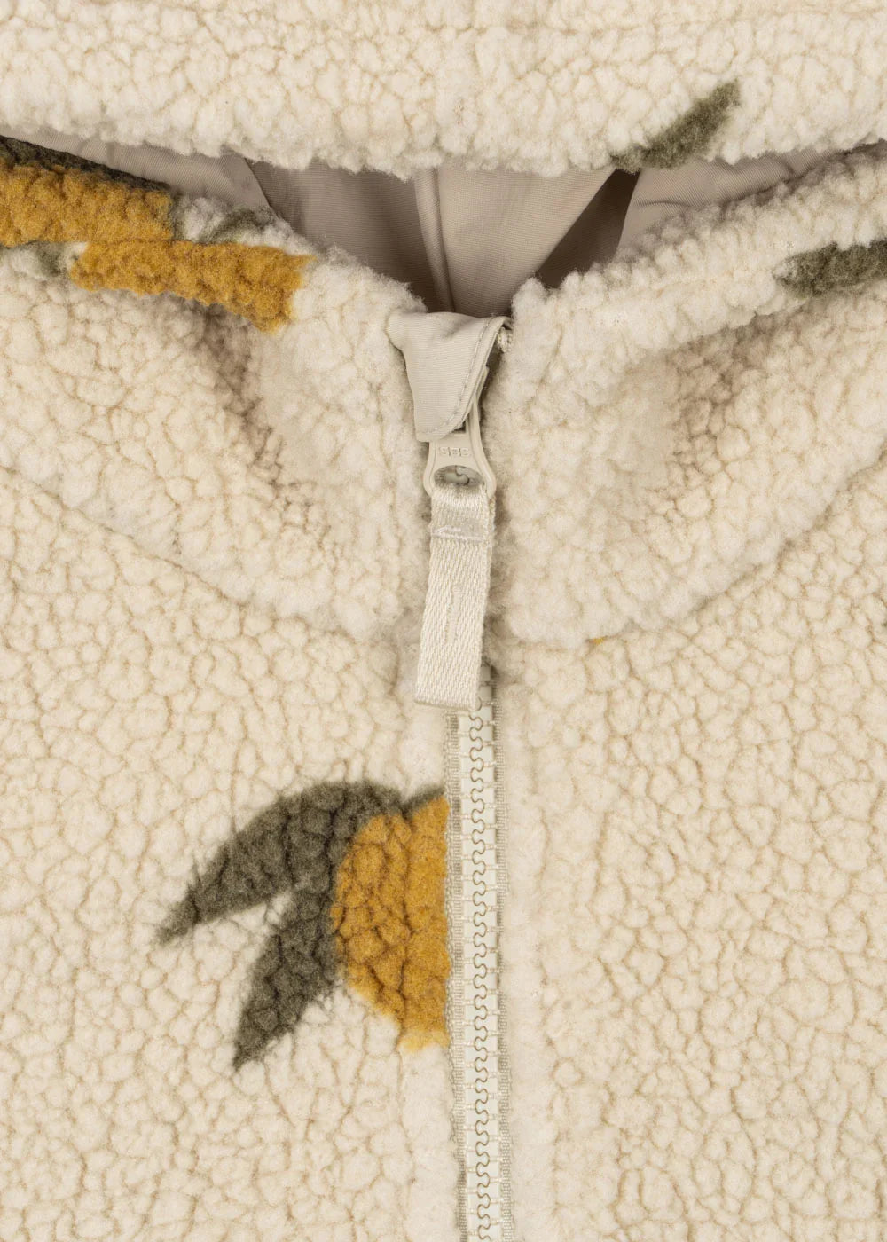 JODY TEDDY HOODIE JACKET - Lemon