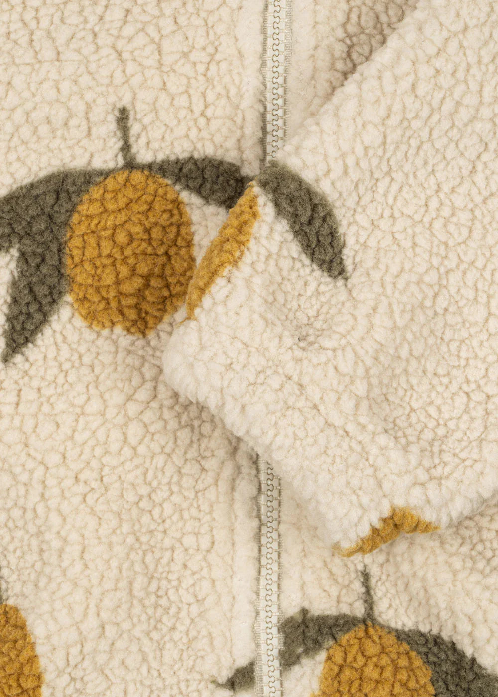 JODY TEDDY HOODIE JACKET - Lemon