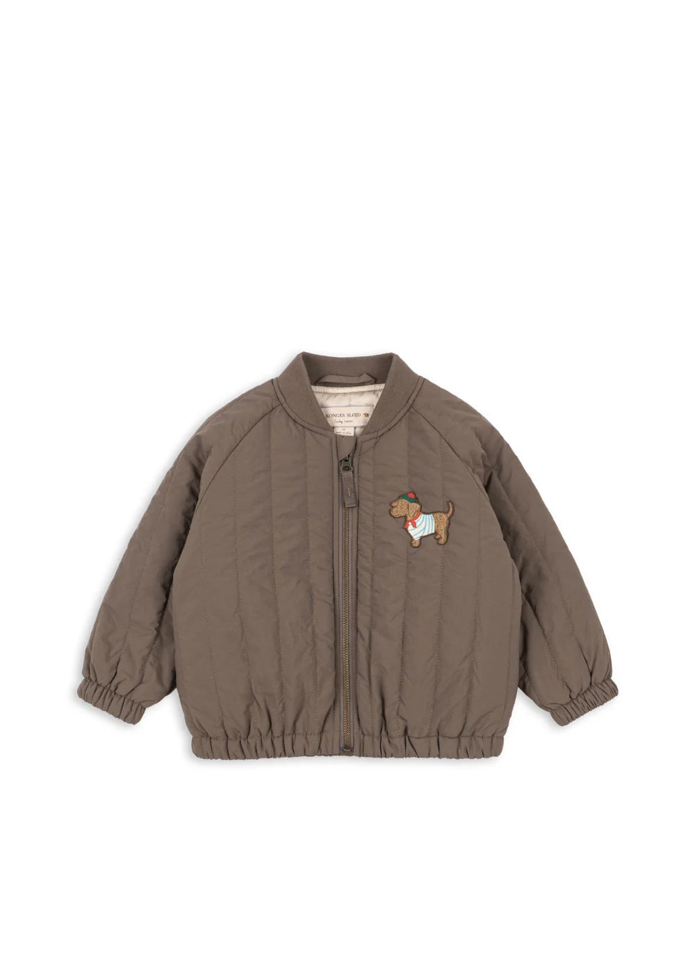 JUNO TERRY BOMBER JACKET - Walnut