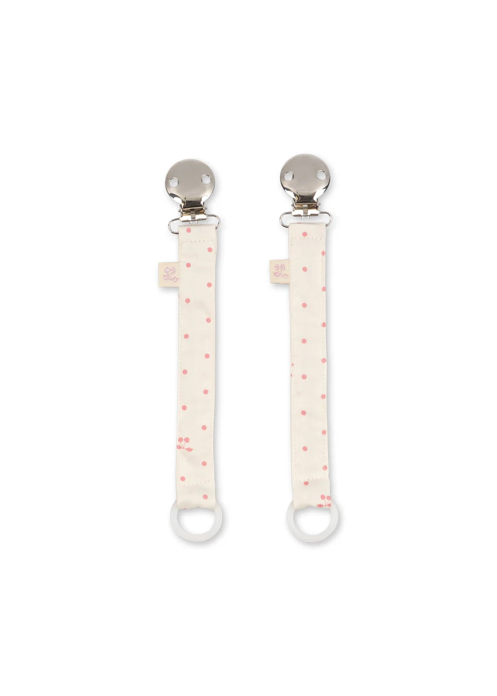 2 PACK PACIFIER STRAP - Cherry