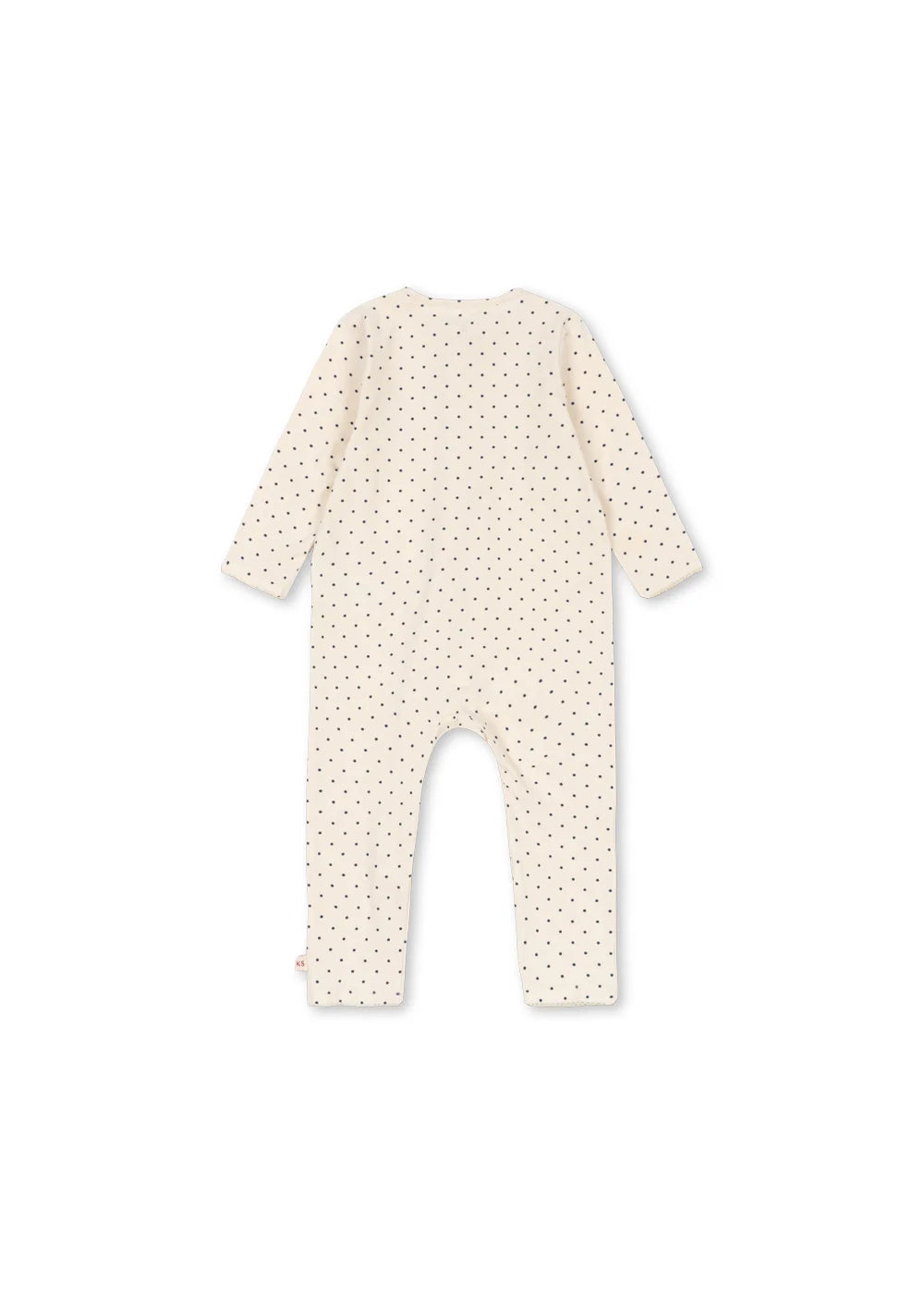 BASIC ZIP ONESIE - Blue Dot