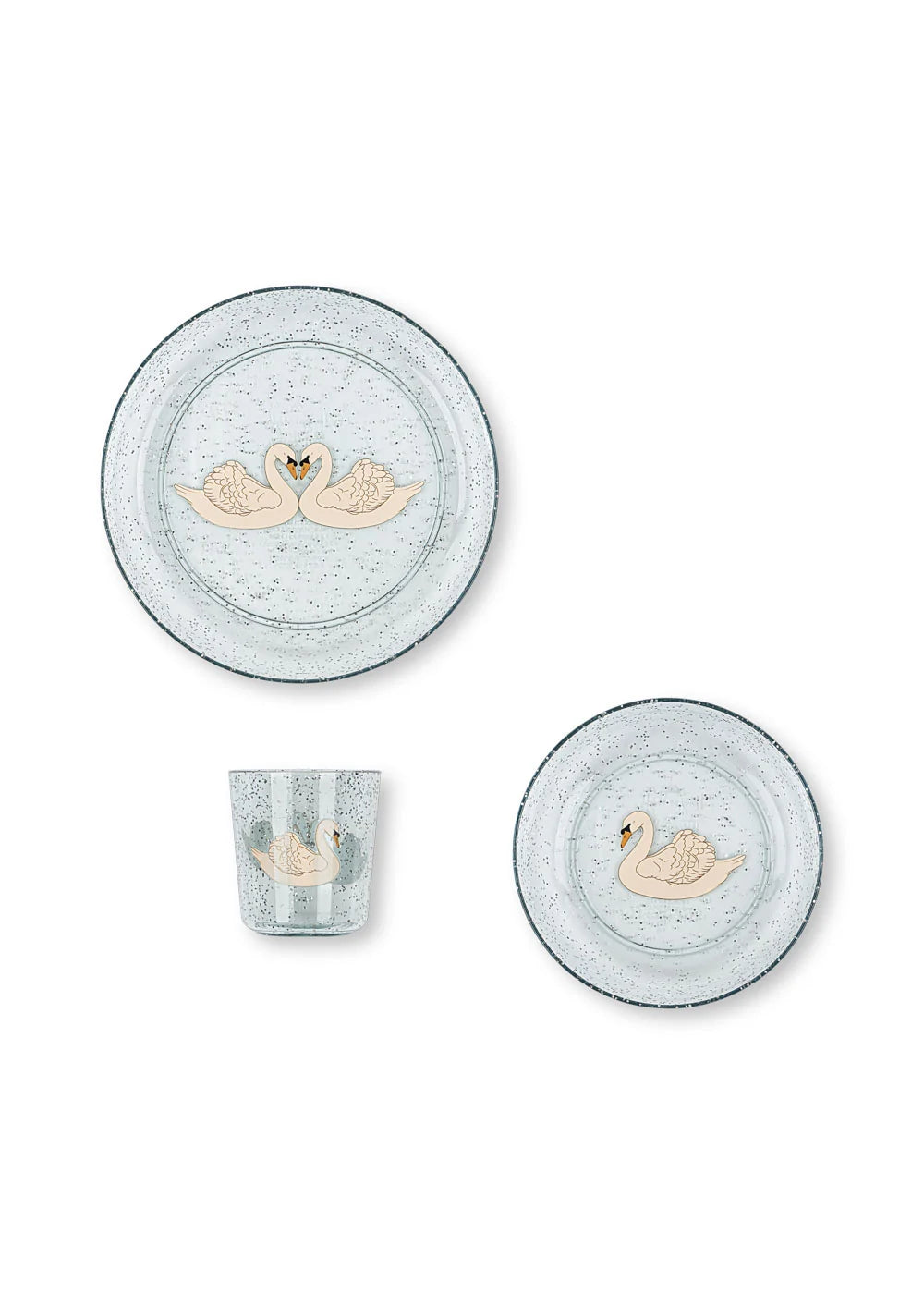 SPARKLY DINNER SET - Swan