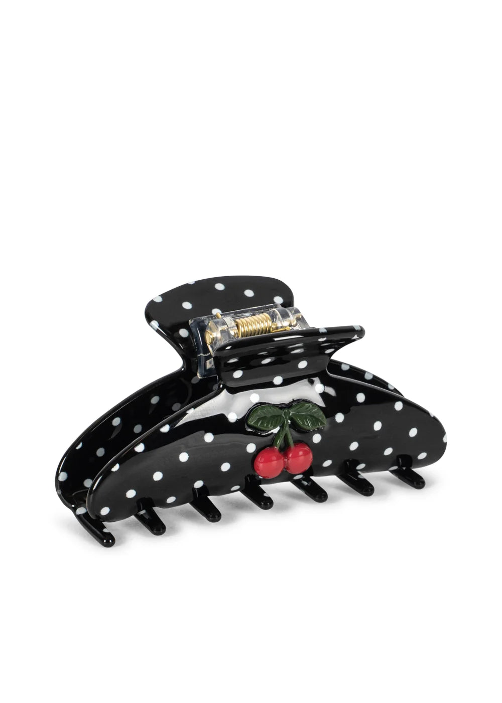 CHERRY DOT BIG HAIR CLAW