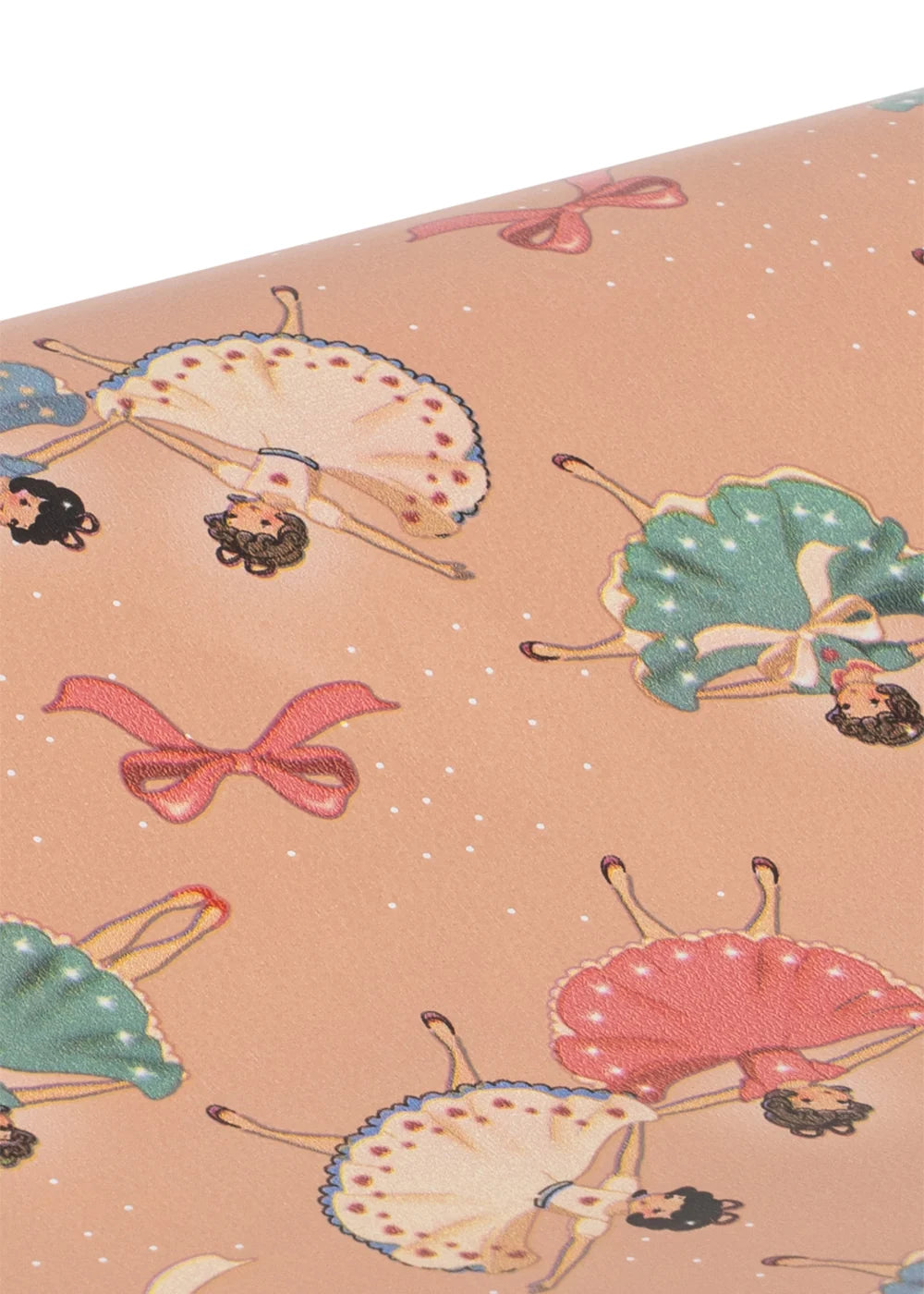 WRAPPING PAPER - Bow Ballerina Blush + Swan