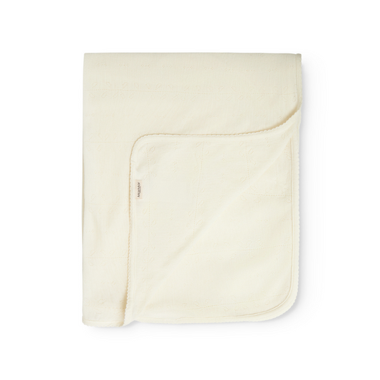 Alida  Blanket - Wool Pointelle - Natural