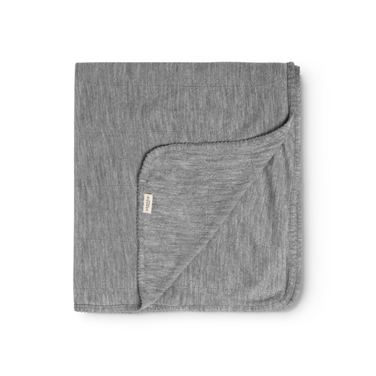 Alida - Wool Pointelle - Grey Malange