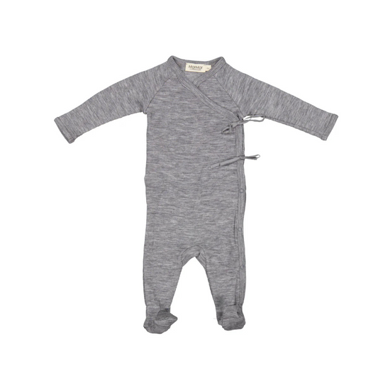 Rubetta, Wool Pointelle Jumpsuit - Grey Melange