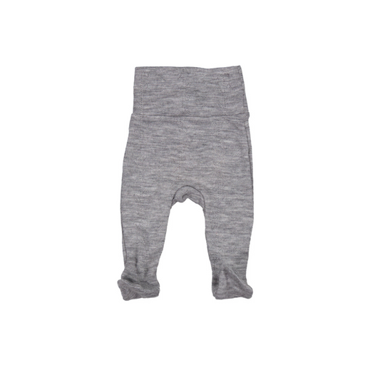 Pixa, Wool Pointelle Trousers - Grey Malange