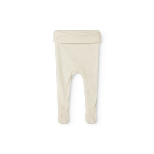 Pixa, Wool Pointelle Pants - Natural