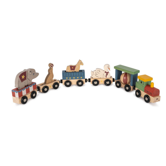 WOODEN ANIMAL TRAIN FSC