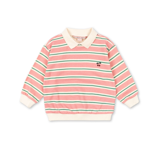 SPOTTY LS POLO - Blush Bound