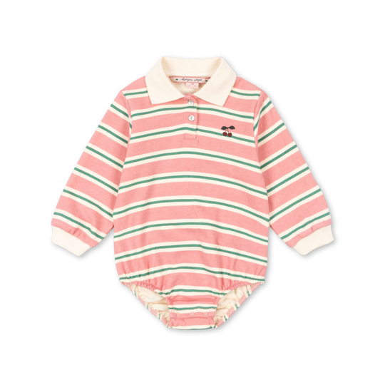 SPOTTY LS ROMPER - Blush Bound