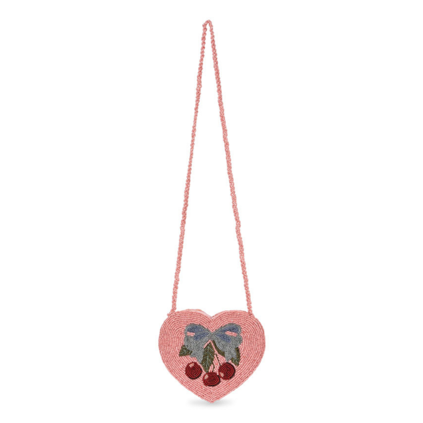 BEADED HEART BAG - AMARENA