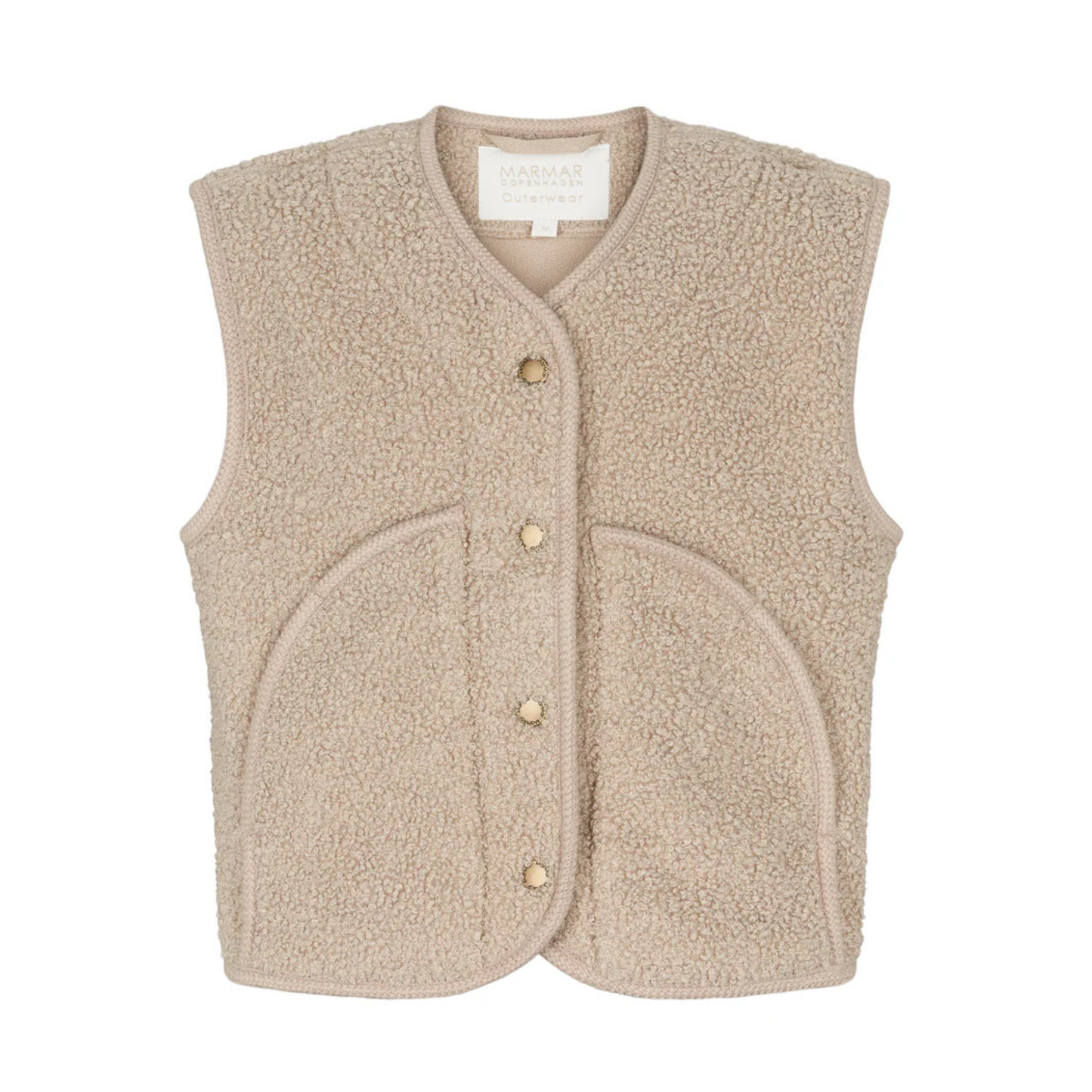 Jolly Waistcoat Teddy Vest - Oyster Grey