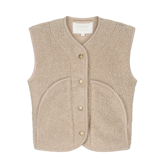 Jolly Waistcoat Teddy Vest - Oyster Grey