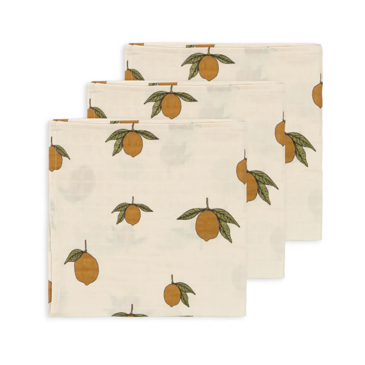 3 PACK MUSLIN CLOTH GOTS - Mon Grand Citron