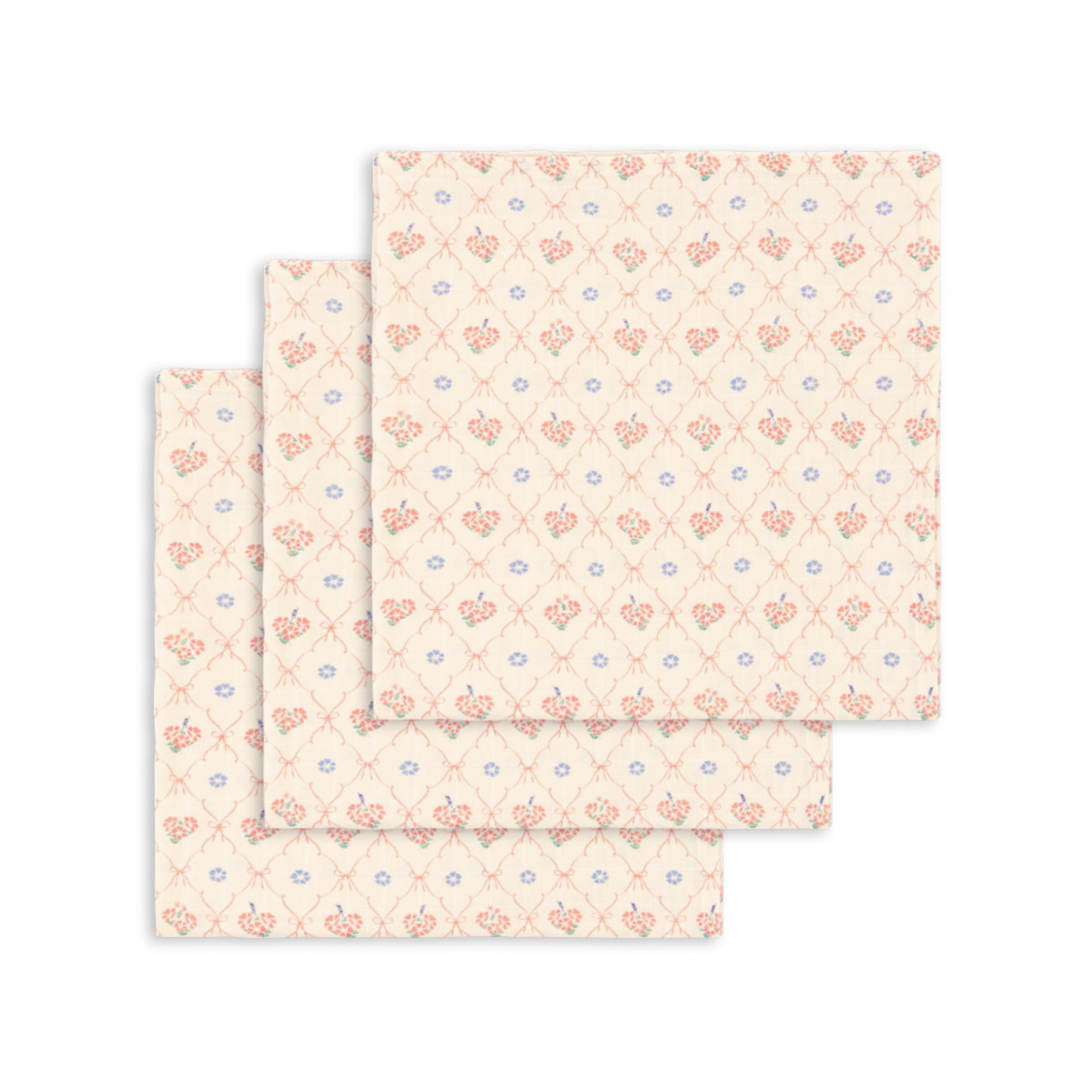 3 PACK MUSLIN CLOTH GOTS - GREY