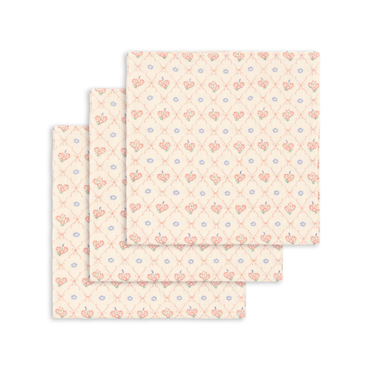 3 PACK MUSLIN CLOTH GOTS - GREY