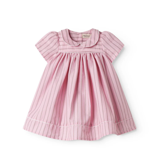 Dulla - Dress, Bonbon Pink Stripes