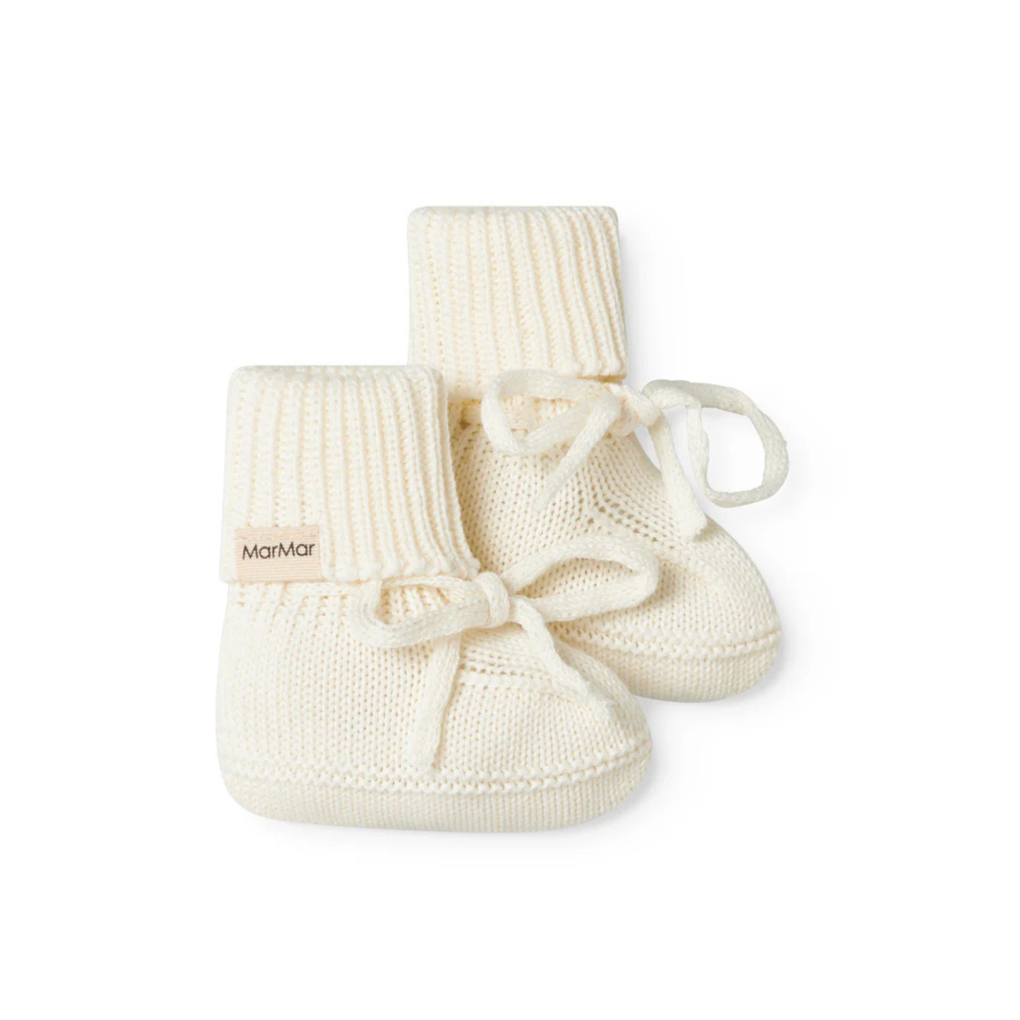 Abootie - Knitted booties, Gentle White