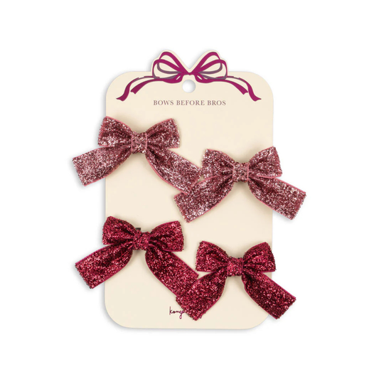 4 PACK BOW HAIR CLIPS