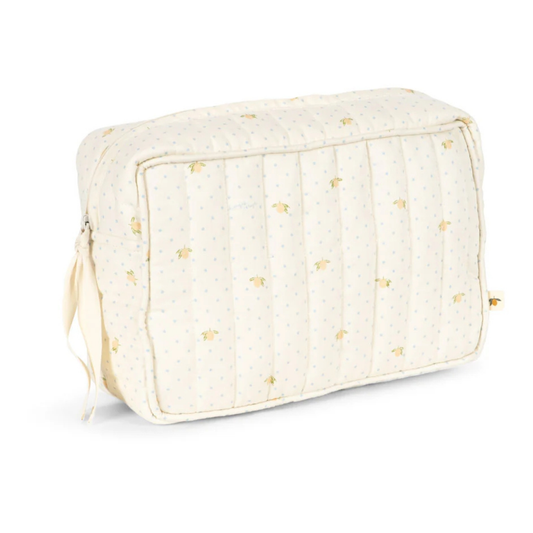 BIG TOILETRY BAG - Lemon Dot