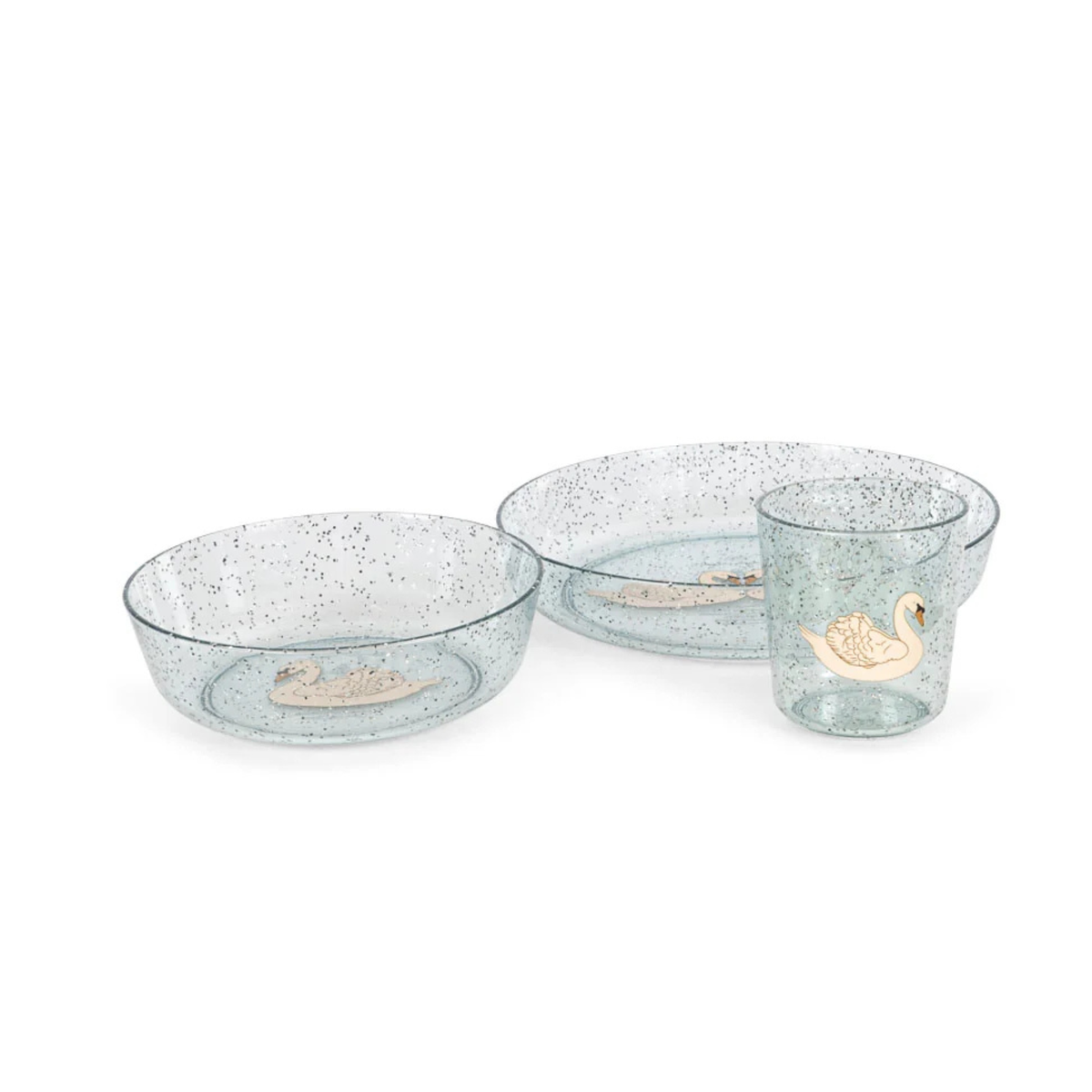 SPARKLY DINNER SET - Swan