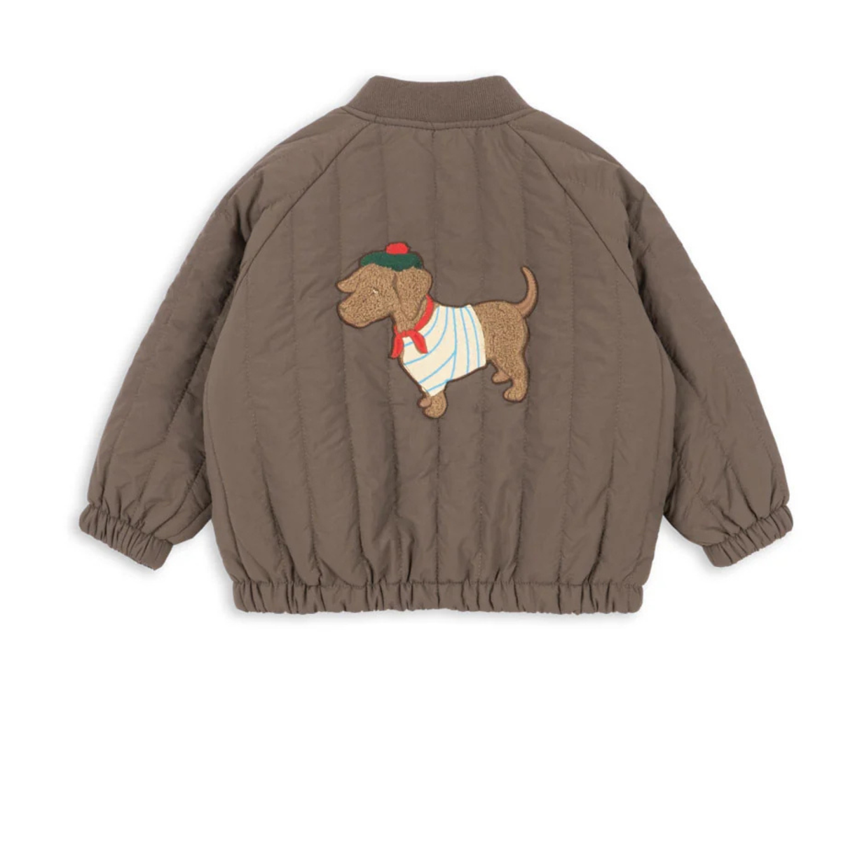JUNO TERRY BOMBER JACKET - Walnut