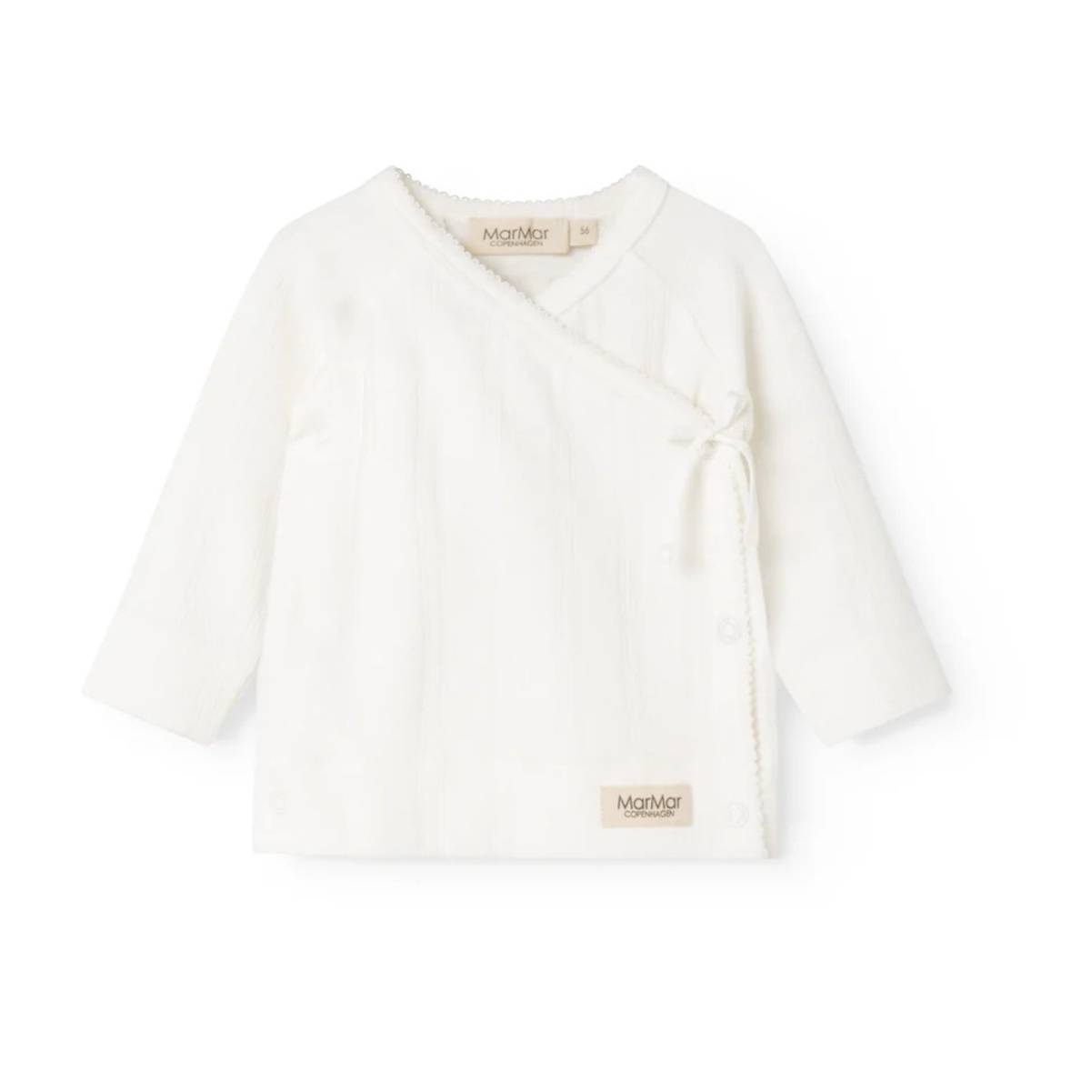 Tut Wrap LS, Blouse - Gentle White