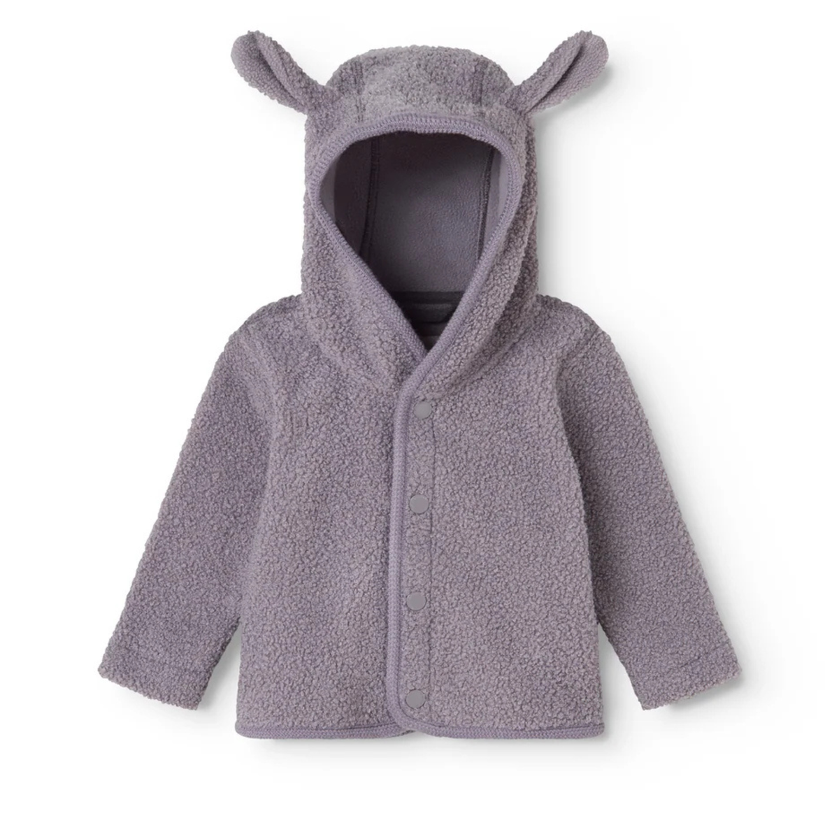 Olini Jacket, Teddy Jacket - Purple Suede