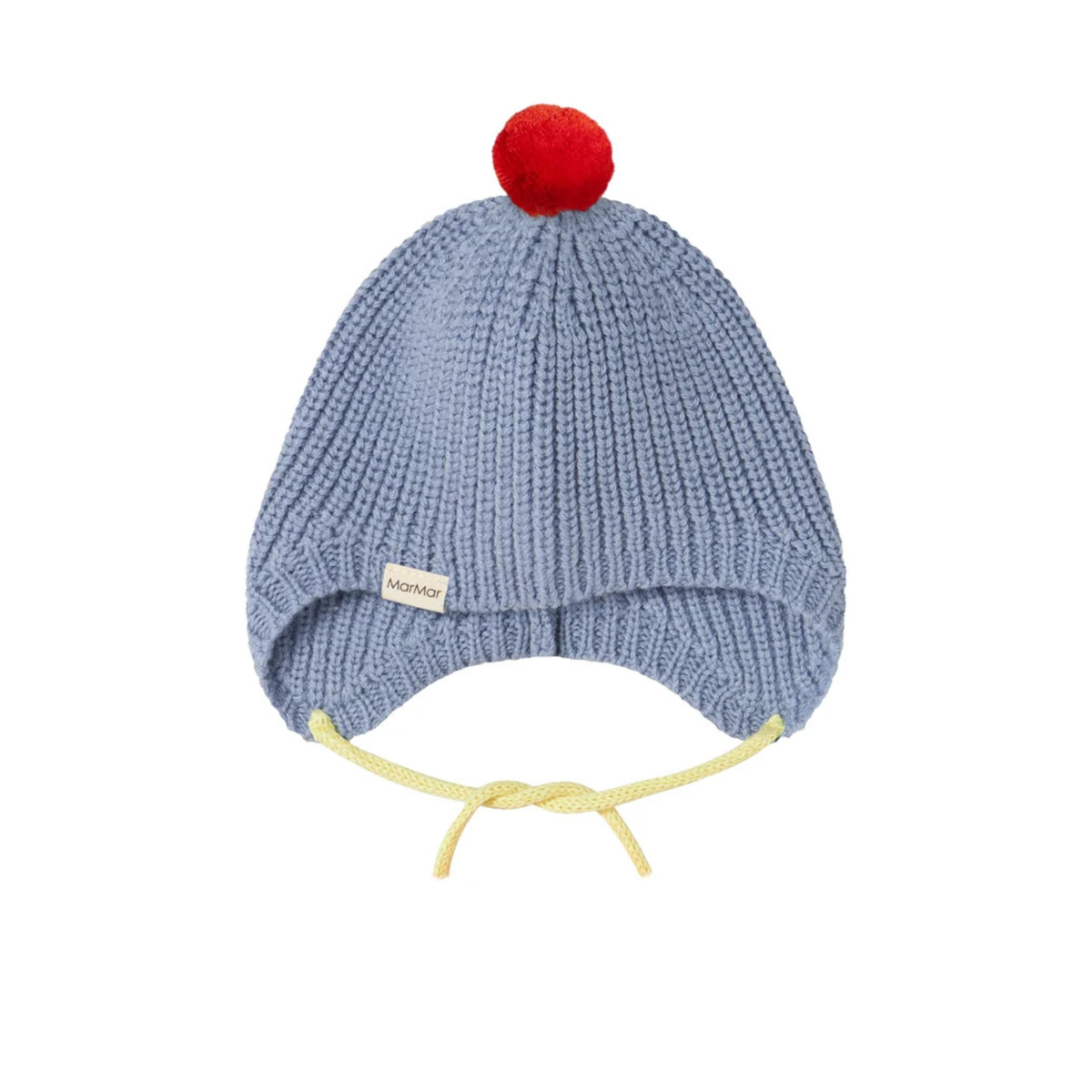 Aly Baby Pompom, Knit Hat - Bright Sky
