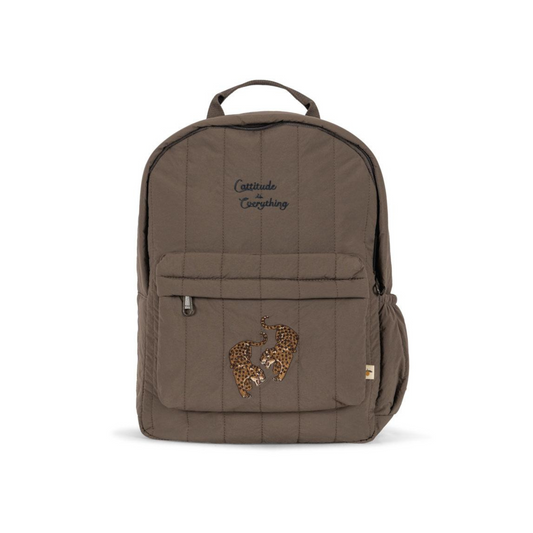 JUNO QUILTED BACKPACK MIDI - Walnut - PRE-ORDER