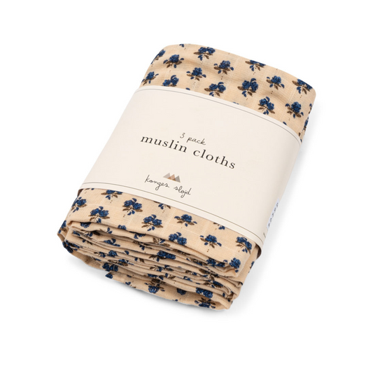 3 PACK MUSLIN CLOTH GOTS