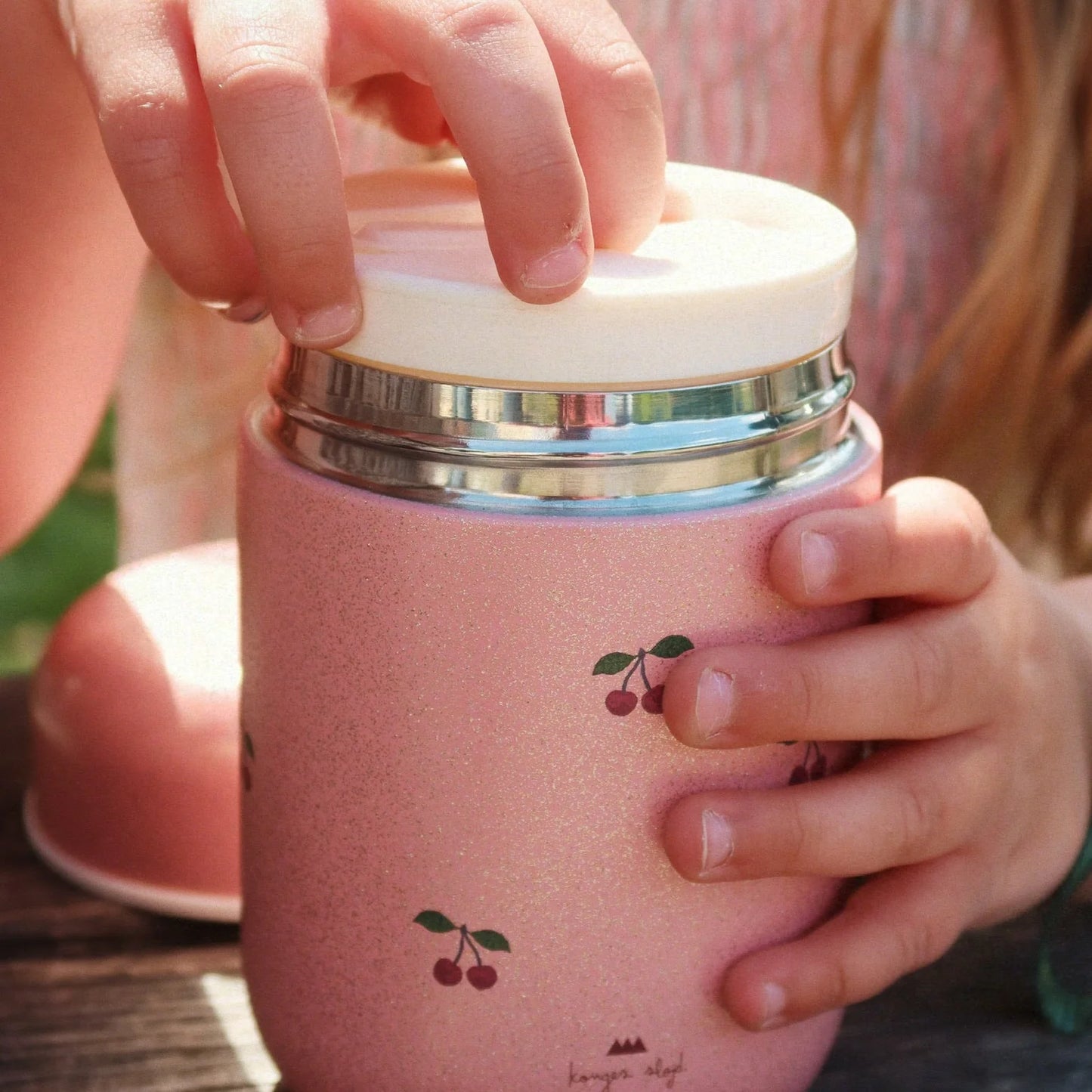 GLITTER THERMO FOOD JAR