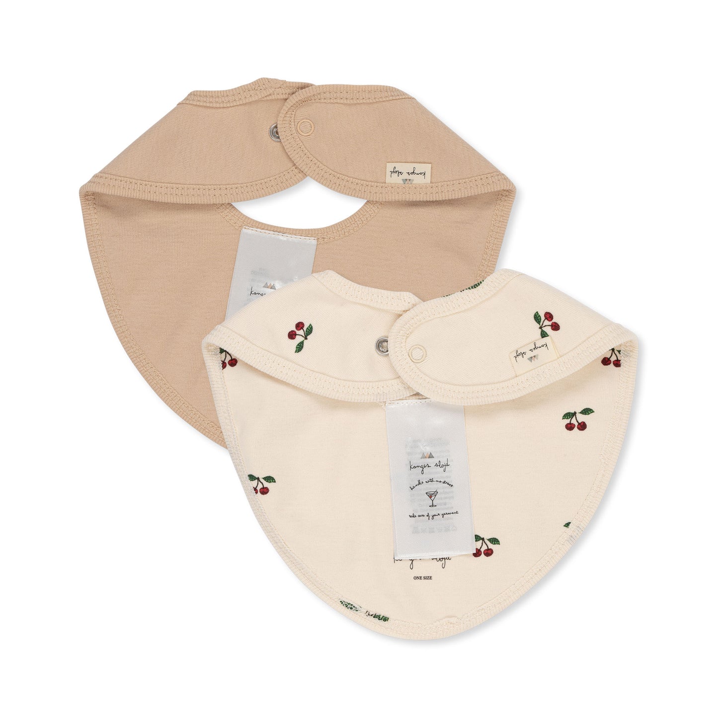 2 PACK BIBS - Cherry