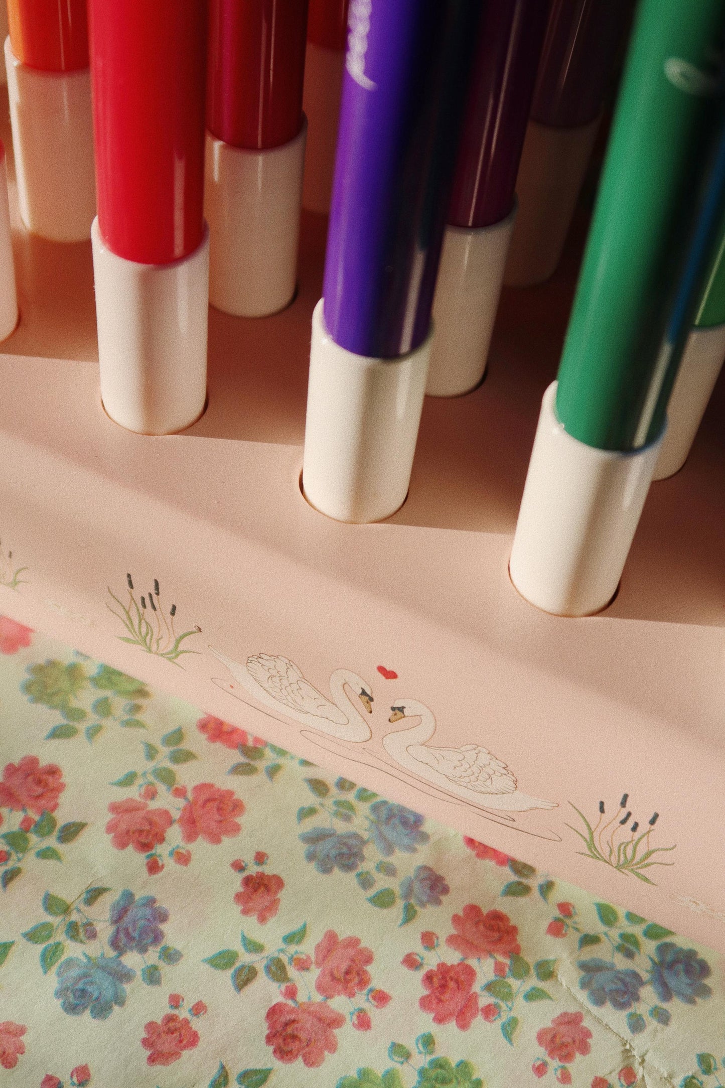 MARKERS IN WOODEN BLOCK 24 PCS - MIZUMI BIG