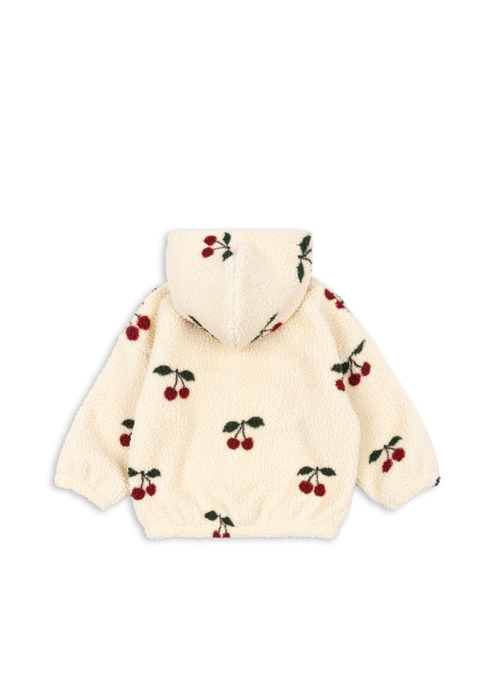 JODY TEDDY HOODIE JACKET - Cherry